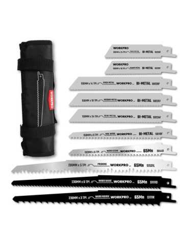Hojas de Sierra Sable Mixtas 10+10, Juego 20 Piezas WORKPRO