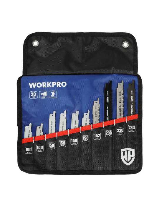 Hojas de Sierra Sable Mixtas 10+10, Juego 20 Piezas WORKPRO