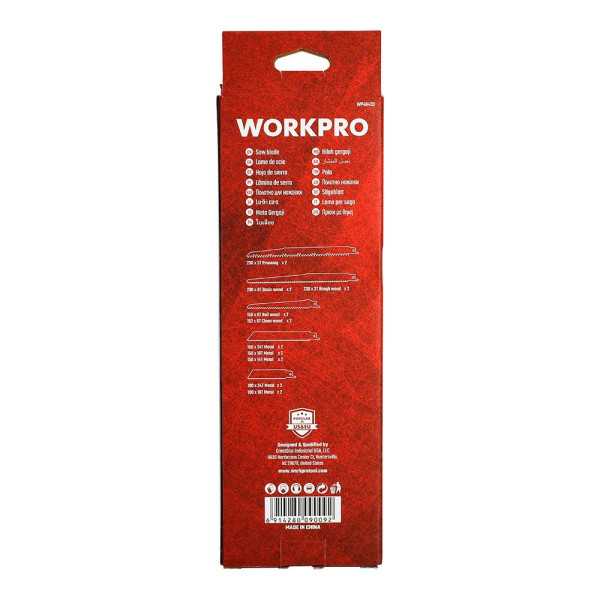 Hojas de Sierra Sable Mixtas 10+10, Juego 20 Piezas WORKPRO