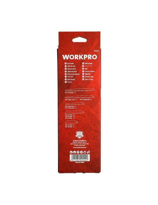 Hojas de Sierra Sable Mixtas 10+10, Juego 20 Piezas WORKPRO