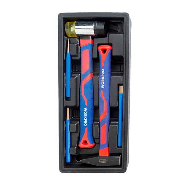 Herramienta de Golpeo, Juego 5 Piezas, Serie Modular WORKPRO