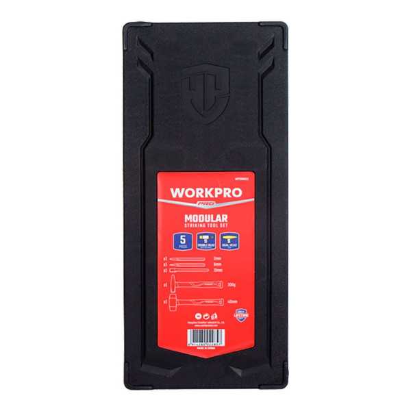 Herramienta de Golpeo, Juego 5 Piezas, Serie Modular WORKPRO