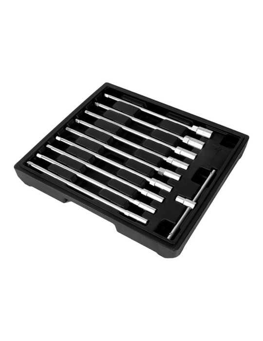 Llave T con Vasos Intercambiables, 8-19 mm, Juego 10 Piezas, Serie Modular WORKPRO