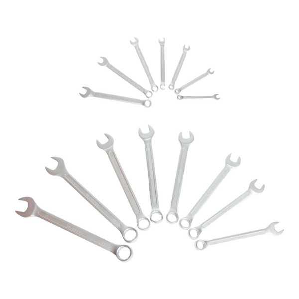 Llave Combinada, Fija Estrella, 7 - 22 mm, Juego 15 Piezas, Serie Modular WORKPRO