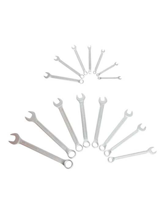 Llave Combinada, Fija Estrella, 7 - 22 mm, Juego 15 Piezas, Serie Modular WORKPRO