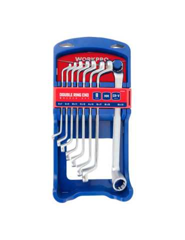 Llaves de Estrella Acodadas Dobles, Juego 8 Piezas WORKPRO 2