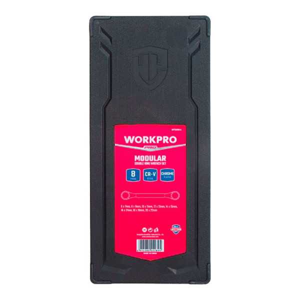 Llaves de Estrella Acodadas Dobles, Juego 8 Piezas, Serie Modular WORKPRO