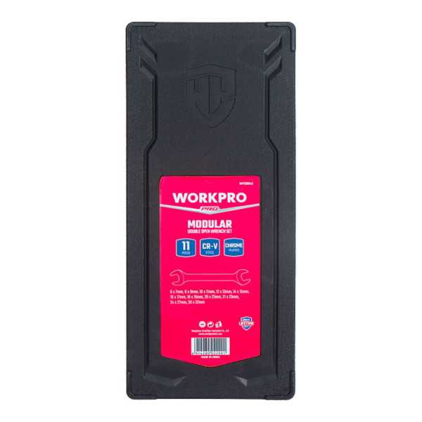 Llave Fija Doble Abierta, Juego 11 Piezas, Serie Modular WORKPRO