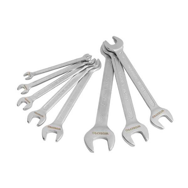 Llave Fija Doble, Juego 8 Piezas WORKPRO