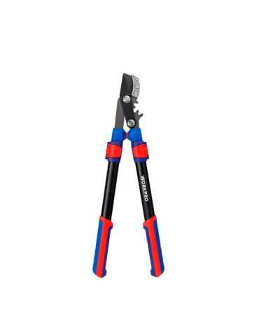 Tijeras Poda Dos Manos Yunque, Extensible, Ahorro Esfuerzo, Capacidad Máxima Corte Ø44 mm, 625 - 925 mm WORKPRO