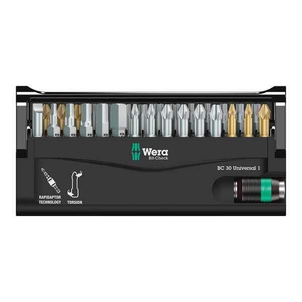 Puntas Bit-Check Universal 1, 30 Piezas WERA