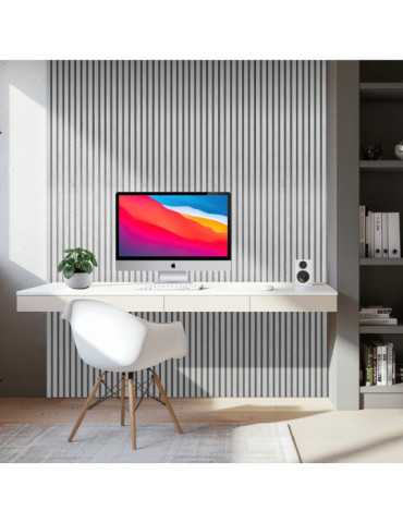 Revestimiento Autoadhesivo 3D, Color Roble Gris con Fondo de Fieltro Gris Antracita, Rollo de 58 x 300 cm PANELTECH 2