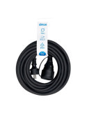 Prolongador Profesional 10 m, IP44, H07RN-F 3 G 2,5 mm², 1 Toma con Tapa, 16 A 250 V~, Negro SIMON