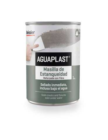Masilla Estanqueidad Reforzada con Fibra 1 kg AGUAPLAST
