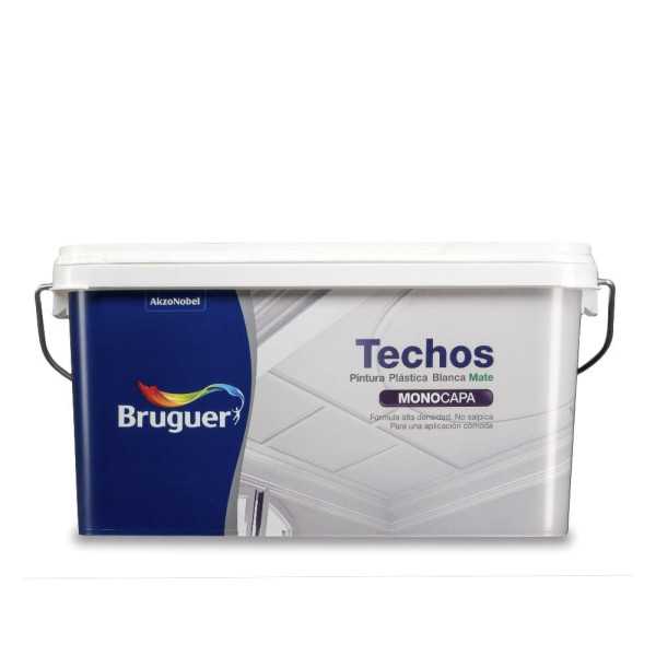 Pintura Plástica Acrílica Interior Monocapa Blanco Mate 2,5 L BRUGUER