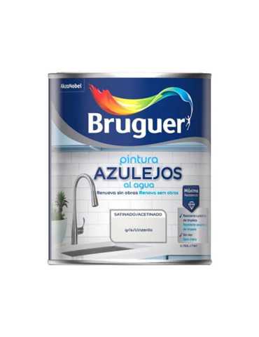 Pintura Azulejos al Agua Gris Satinado 750 ml BRUGUER