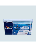 Pintura Paredes y Techos, Color Mediterráneo Azul Suave, 4 l BRUGUER
