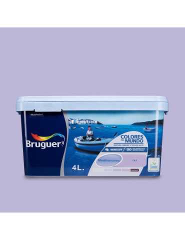 Pintura Paredes y Techos, Color Mediterráneo Lila, 4 l BRUGUER