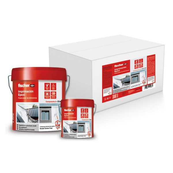 Imprimación Bicomponente Blanco de Resina Epoxi 3 l + Endurecedor 1 l FISCHER
