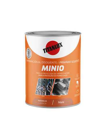 Imprimación Sintética Antioxidante Minio Naranja Mate 750 ml TITAN