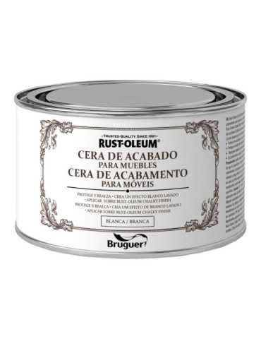 Rust-Oleum Chalky Finish Cera para Muebles Blanca 400 ml BRUGUER