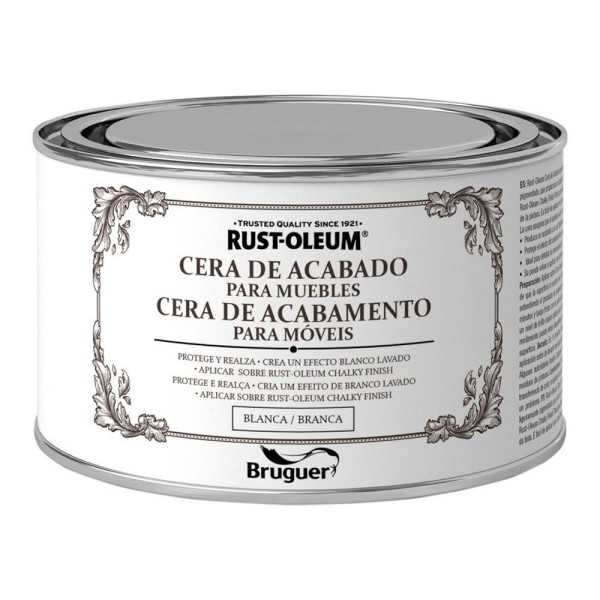 Rust-Oleum Chalky Finish Cera para Muebles Blanca 400 ml BRUGUER