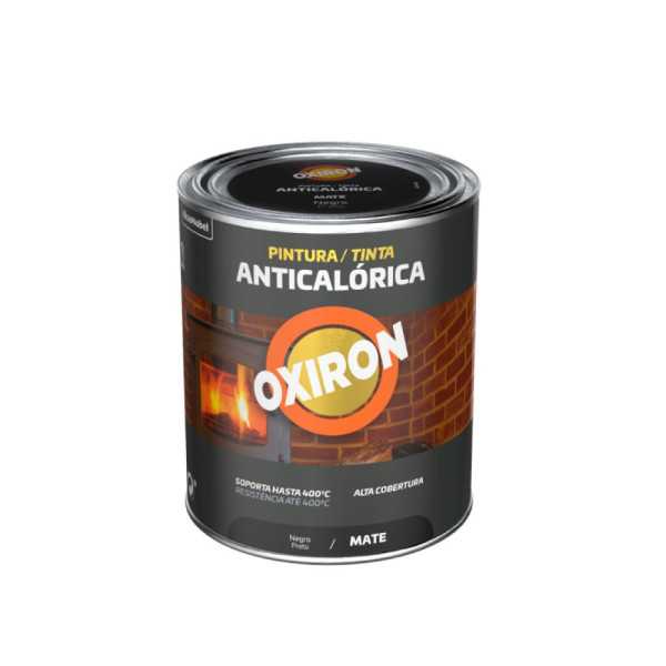 Pintura Anticalórica Negro Mate 0,75 l OXIRON