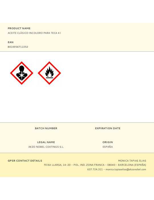 Aceite Clásico para Teca Incoloro 4 L XYLAZEL