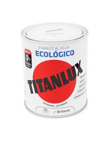 Esmalte Ecológico al Agua Blanco Brillante 750 ml TITAN