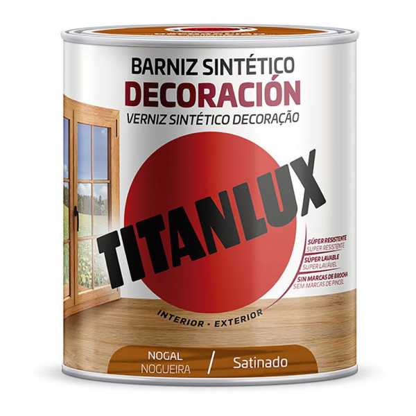 Barniz Sintético Decoración Nogal Satinado 750 ml TITAN
