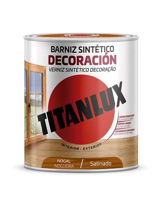 Barniz Sintético Decoración Nogal Satinado 750 ml TITAN