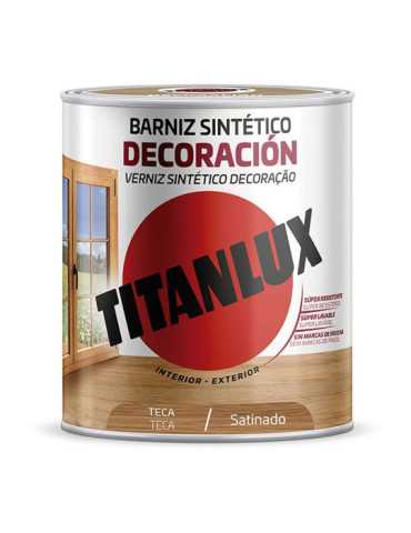 Barniz Sintético Decoración Teca Satinado 750 ml TITAN