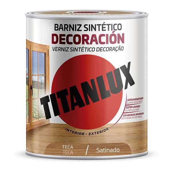 Barniz Sintético Decoración Teca Satinado 750 ml TITAN