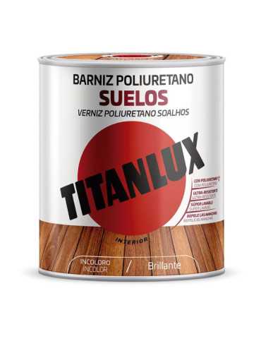 Barniz Poliuretano Suelos Incoloro Brillante 750 ml TITAN