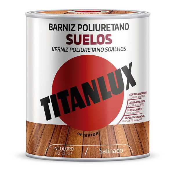 Barniz Poliuretano Suelos Incoloro Satinado 750 ml TITAN