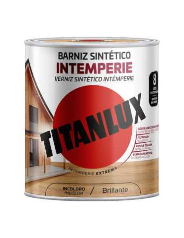 Barniz Sintético Intemperie Incoloro Brillante 4 L TITAN