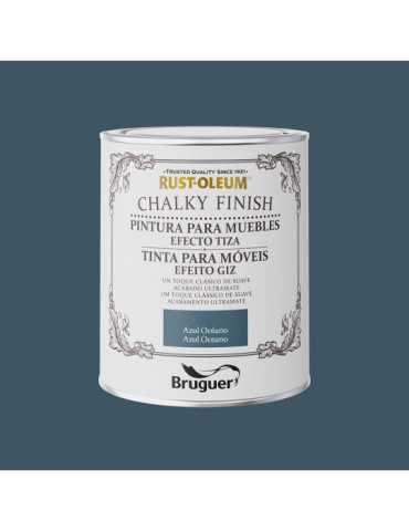 Rust-Oleum Chalky Finish Muebles Azul Oceano 750 ml BRUGUER