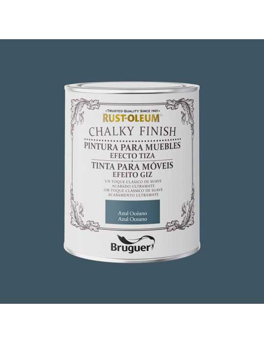 Rust-Oleum Chalky Finish Muebles Azul Oceano 750 ml BRUGUER