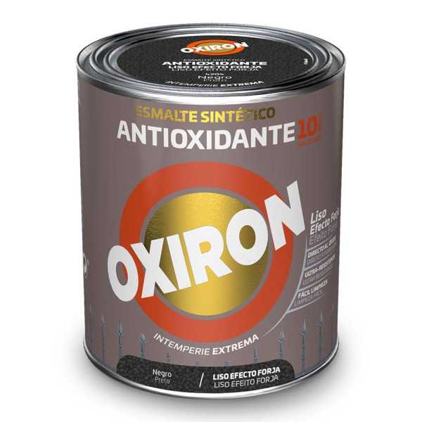 Esmalte Sintético Metálico Antioxidante Negro Liso Efecto Forja 750 ml OXIRON