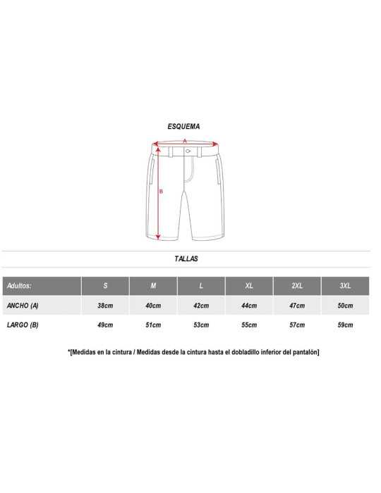 Bermuda Armour Negra T.m ROLY