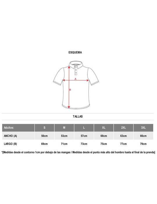 Lote de 5 Unidades Polo Austral Blanco T.m ROLY