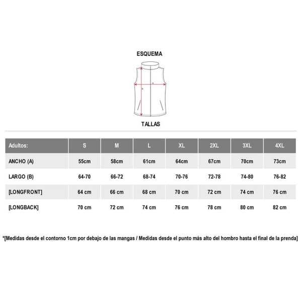 Lote de 10 Unidades Chaleco Laboral Almanzor Negro T-L ROLY