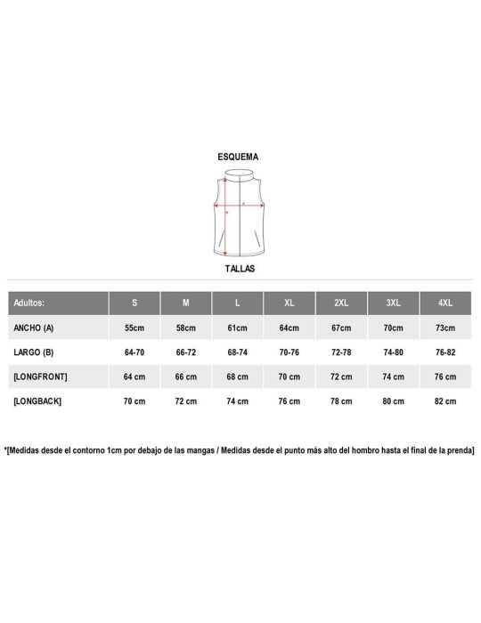 Lote de 10 Unidades Chaleco Laboral Almanzor Negro T-Xxl ROLY
