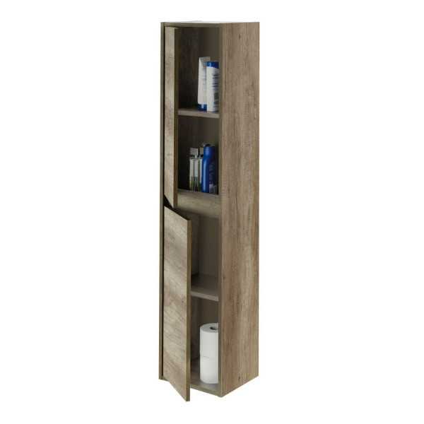 Columna Baño Suspendida, 2 Puertas, Marrón Nordik FORÉS/ARKIT