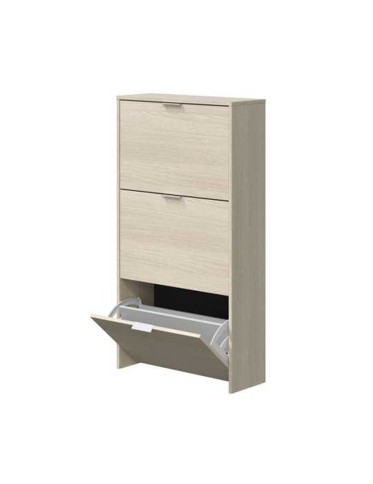 Zapatero 3 Puertas Abatibles Roble FORÉS/ARKIT