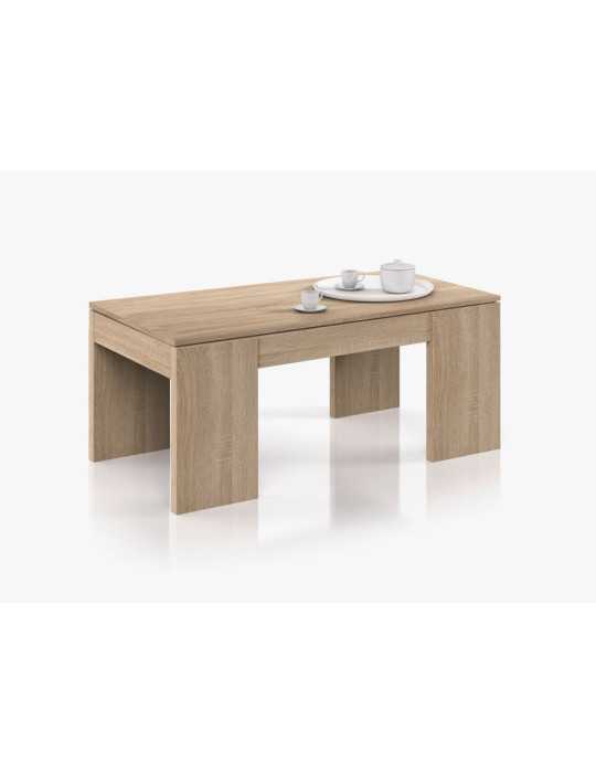 Mesa Centro Elevable, Roble FORÉS/ARKIT