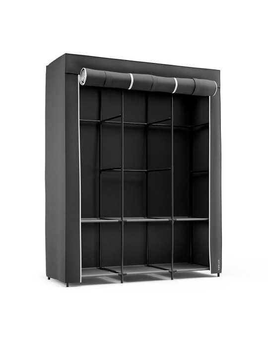Armario de Tela Canvas V130 Negro 130 x 45 x 167 cm NEWLUX