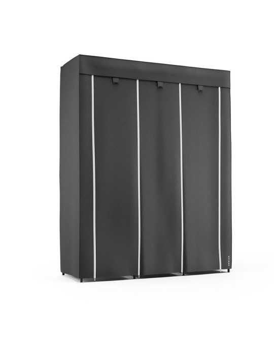 Armario de Tela Canvas V130 Negro 130 x 45 x 167 cm NEWLUX