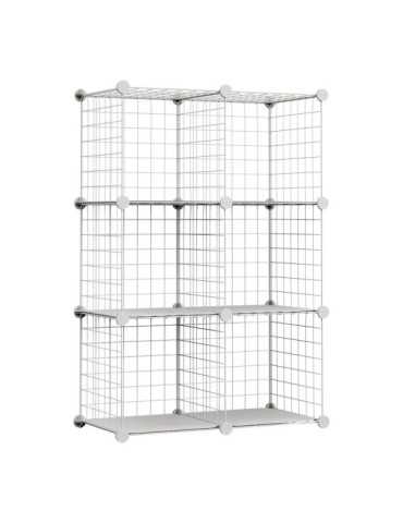 Estantería Modular Metálica Titan C6 Blanco NEWLUX