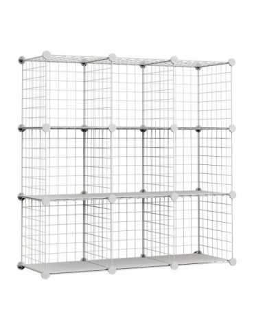 Estantería Modular Metálica Titan C9 Blanco NEWLUX